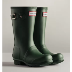Hunters Original Kids Wellington Boots - Hunter Green 