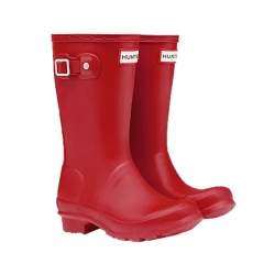 Hunter Original Little Kids Wellington Boots Militry Red 