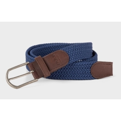 Ibex Stretch Woven Belt Slate - Blue 