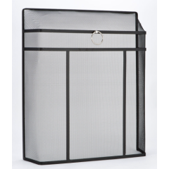 Inglenook FIRE105 Large Heavy Spark Guard with Chrome Handle (H71cm x W62cm)