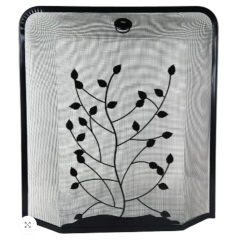 Inglenook FIRE10 Rectangular Spark Guard With Leaf Design (L61 X W54)