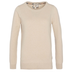 Barbour Pendle Crew Knitted Jumper - Honey / Hessian Tartan
