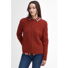 Barbour Solway Knitted Jumper - Spiced Pumpkin