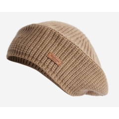 Barbour Beldon Beret Beanie Hat - Honey 