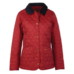 Barbour Annandal Quilted Jacket - Dark Red 