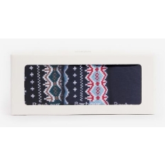 Barbour Fairisle Sock Gift Box Blue Granite/Green Loch 