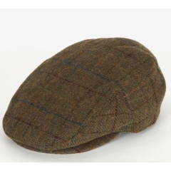 Barbour Cairn Flat Cap - Olive/Blue/Red