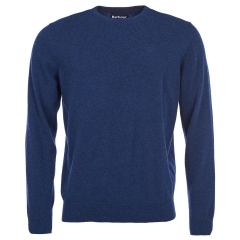 Barbour Essential Lambswool Crew Neck Deep Blue 
