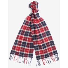 Barbour Tartan Lambswool Scarf - Cranberry Tartan