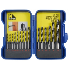 15Pc Wood Drill Set