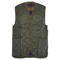 Barbour Quilted Waistcoat Zip-In Liner Olive 