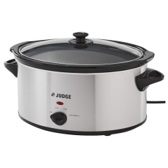 Judge JEA36 Slow Cooker, 5.5L - Stainless Steel