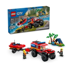 LEGO City 4x4 Fire Truck + Rescue Boat 