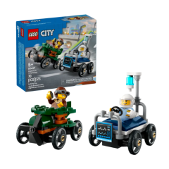 LEGO City Airplane Vs. Hospital Bed Race Car Park