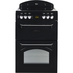 Leisure CLA60CEK 60cm Electric Double Oven with Ceramic Hob - Black