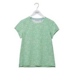 Lighthouse Causeway Short Sleeve T-Shirt - Soft Green Floral