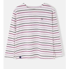 Lighthouse Causeway Top - Cranberry/Pink Stripe 