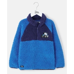 Lighthouse Caden Fleece - Blue Tractor Print 