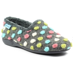 Helix Ladies Slipper  - Grey 