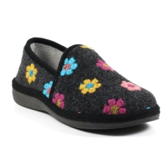Lunar Sepal Slipper - Black
