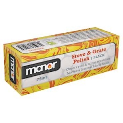 Manor 0022A Stove + Grate Polish - Black 75ml 