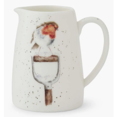 Wrendale Christmas Posy Jug - Robin