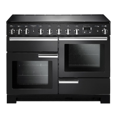 Rangemaster PDL110EICB/C Professional Deluxe Induction Range Cooker 110cm - Charcoal Black (8 Ex Display )