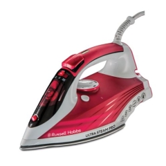 Russell Hobbs 23990 2600W Ultra Steam Pro Iron - Red
