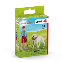 Schleich Walking With Labrador Retriever 42478 