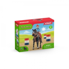 Schleich Cowgirl Barrel Racing Fun 42576