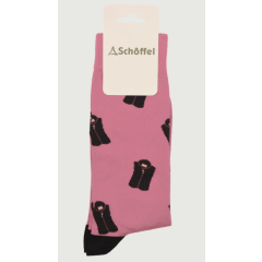 Schoffel Single Cotton Sock - Pink Lyndon 