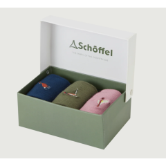Schoffel Bamboo Sock Box Of 3 - Pheasant Mix 
