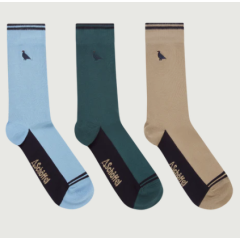 Schoffel Bamboo Sock Box Of 3 - Ptarmigan Mix