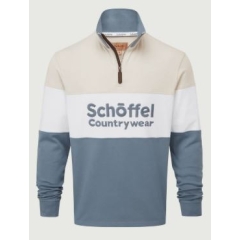 Schoffel Exeter Heritage 1/4 Zip - Stone 