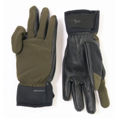Sealskinz Broome Shooting Gloves - Olive Green / Black