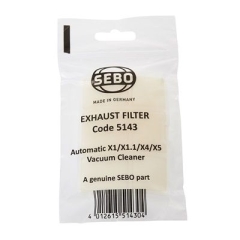 Sebo 5143 Exhaust Filter Automatic X1/X1.1/X4/X5