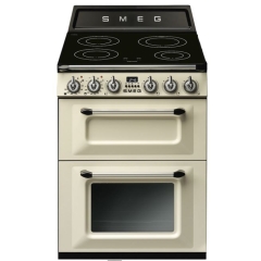 Smeg TR62IP2 60cm Victoria Electric Cooker with Induction Hob - Cream