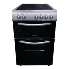 Statesman EDC50S 50cm Atlas Electric Double Oven with Ceramic Hob - Silver