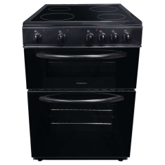 Statesman EDC60B2 60cm Apollo Electric Double Oven with Ceramic Hob - Black
