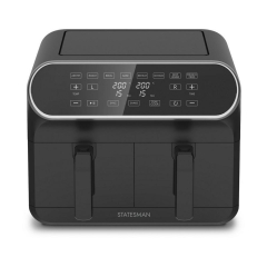 Statesman SKAF08017BK 8 Litre Dual Zone Digital Air Fryer - Black