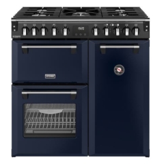 Stoves 444412006 Richmond Deluxe RCA 90DF Dual Fuel Range Cooker - 90cm - Midnight Blue