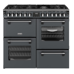 Stoves 444412015 Richmond Deluxe RCA100DF Dual Fuel Range Cooker - 100cm - Anthracite Grey