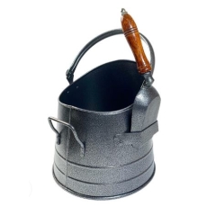 The Brass World 1815P Coal Bucket with Scoop - Pewter Antinque