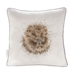 Wrendale Square Cushion Awakening Hedgehog
