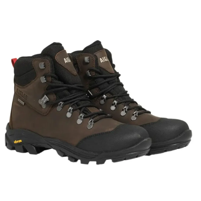 Aigle Laforse Vibram Sole Boot-Dark Brown