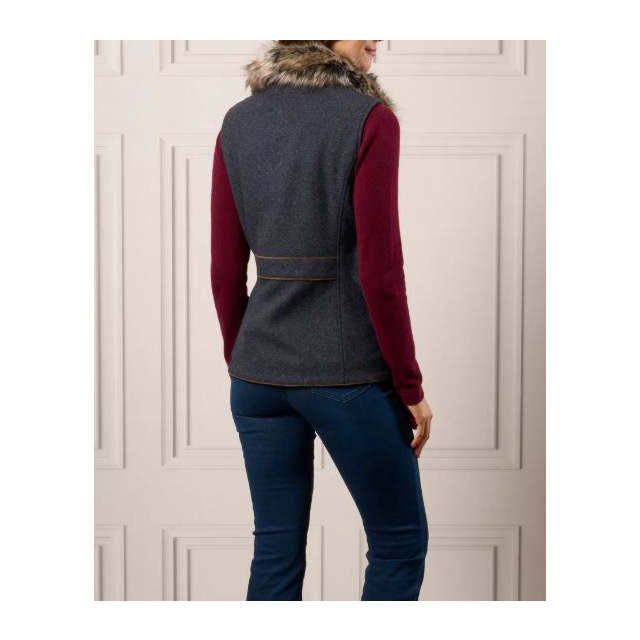 Alan Paine Surrey Tweed Gilet - Blue 