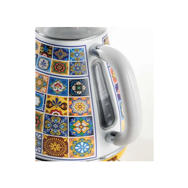 Ariete AR8961 1.7L Positano Jug Style Designer Kettle - Yellow & White