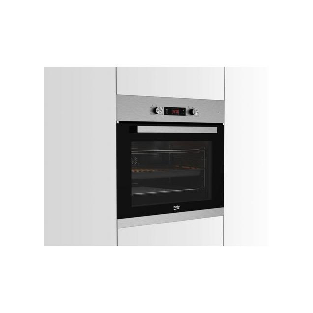 Beko CIM91X Built In Programmable Multifunction Electric Single Oven - Stainless Steel