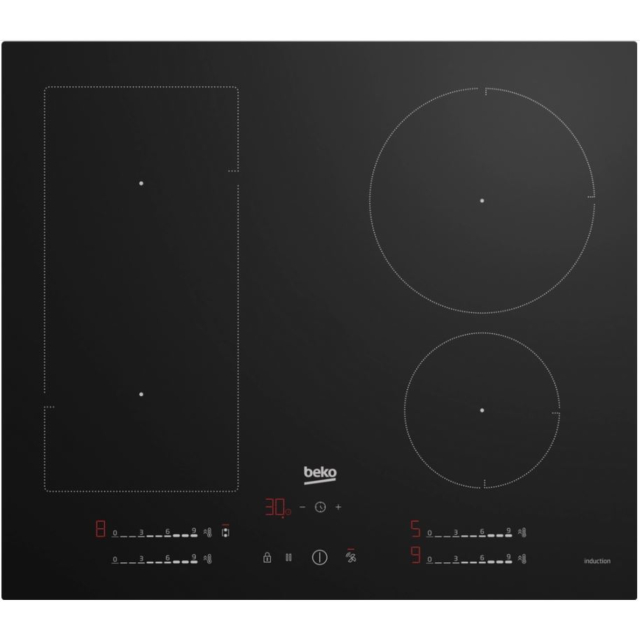 Beko HIIP64530UFT 60cm Plug & Play Induction Hob - Black