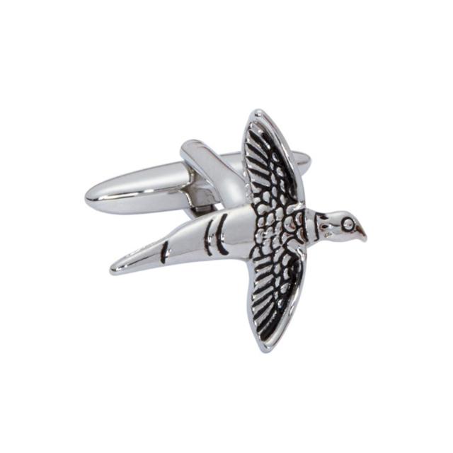 Bisley Pheasant Cufflinks- Silver